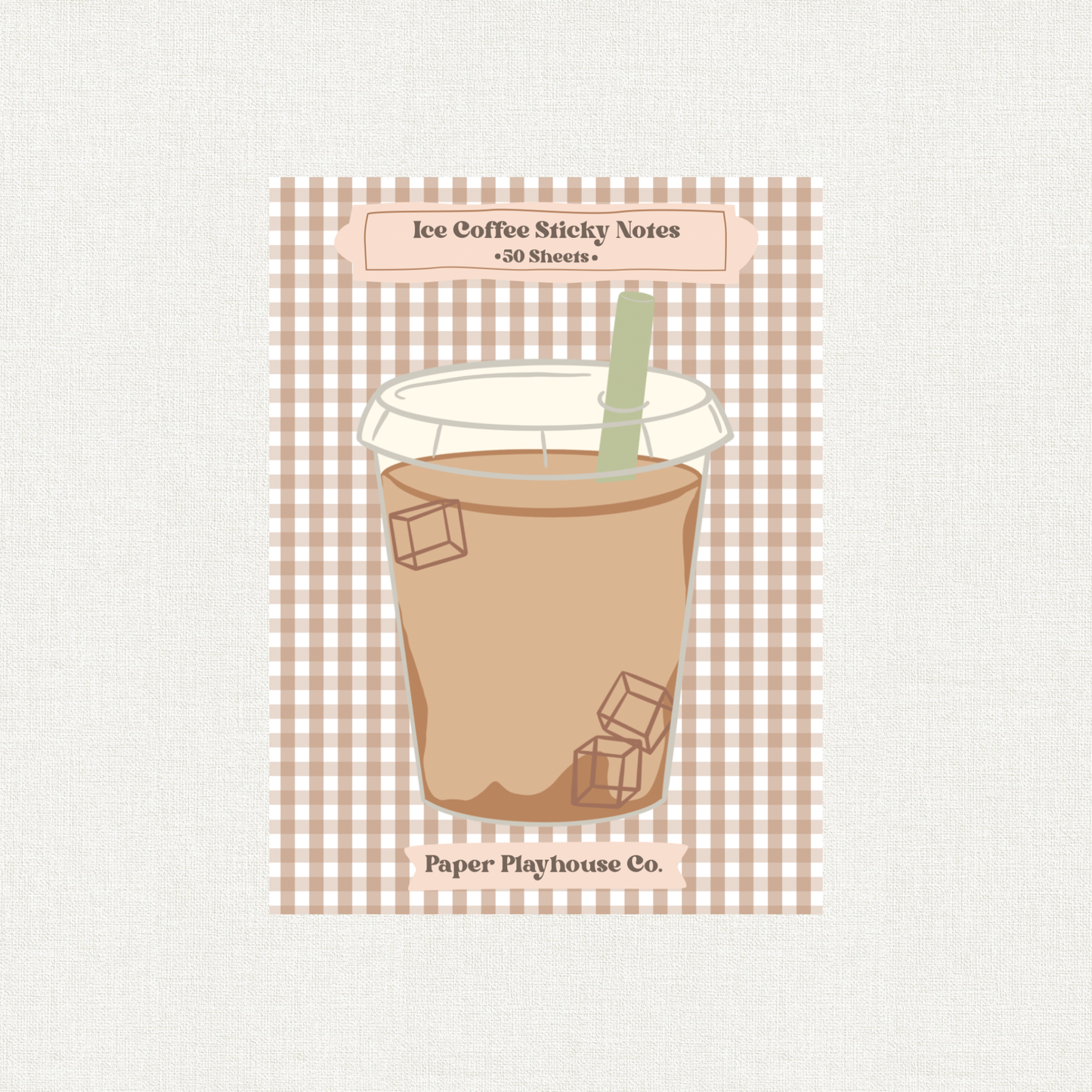Iced Coffee Sticky Notes
