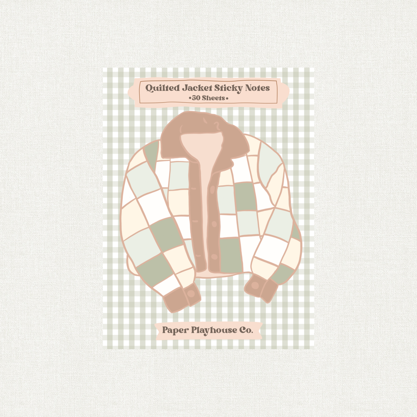 Quilted Jacket Sticky Notes