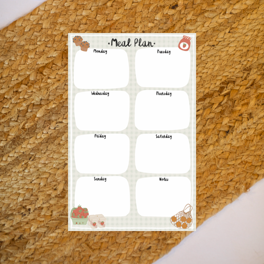 Muffin Picnic Meal Planner Note Pad