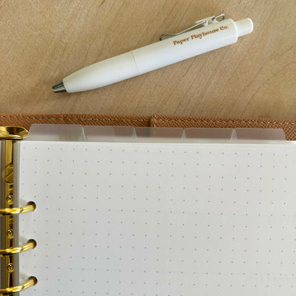 5 Top Tab Transparent Dividers A5 Six Ring