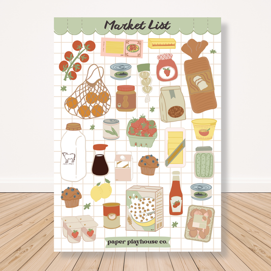 Market List Sticker Sheet