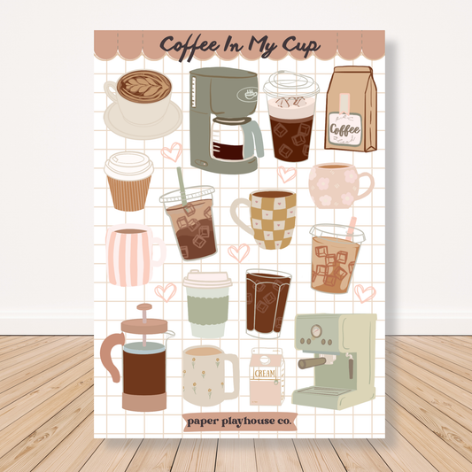 Coffee In My Cup Sticker Sheet