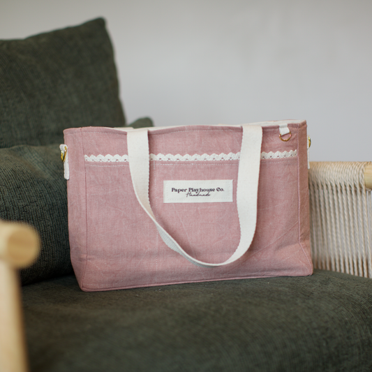 Dusty Rose Planner/Journaling Caddy Tote