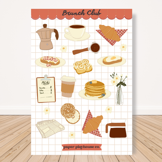Brunch Club Sticker Sheet