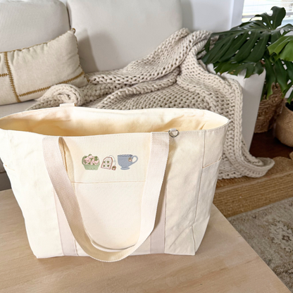 Strawberry Tea 3 Pocket Tote