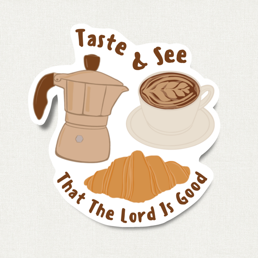 Taste & See Die Cut Sticker