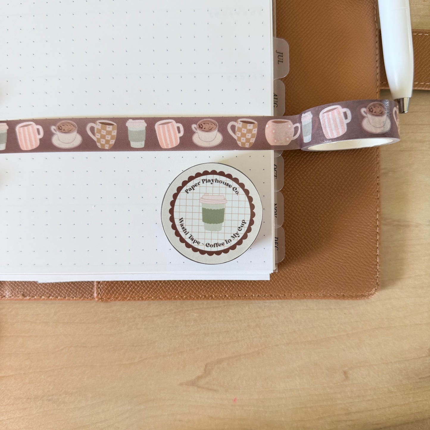 Coffee In My Cup Washi Tape