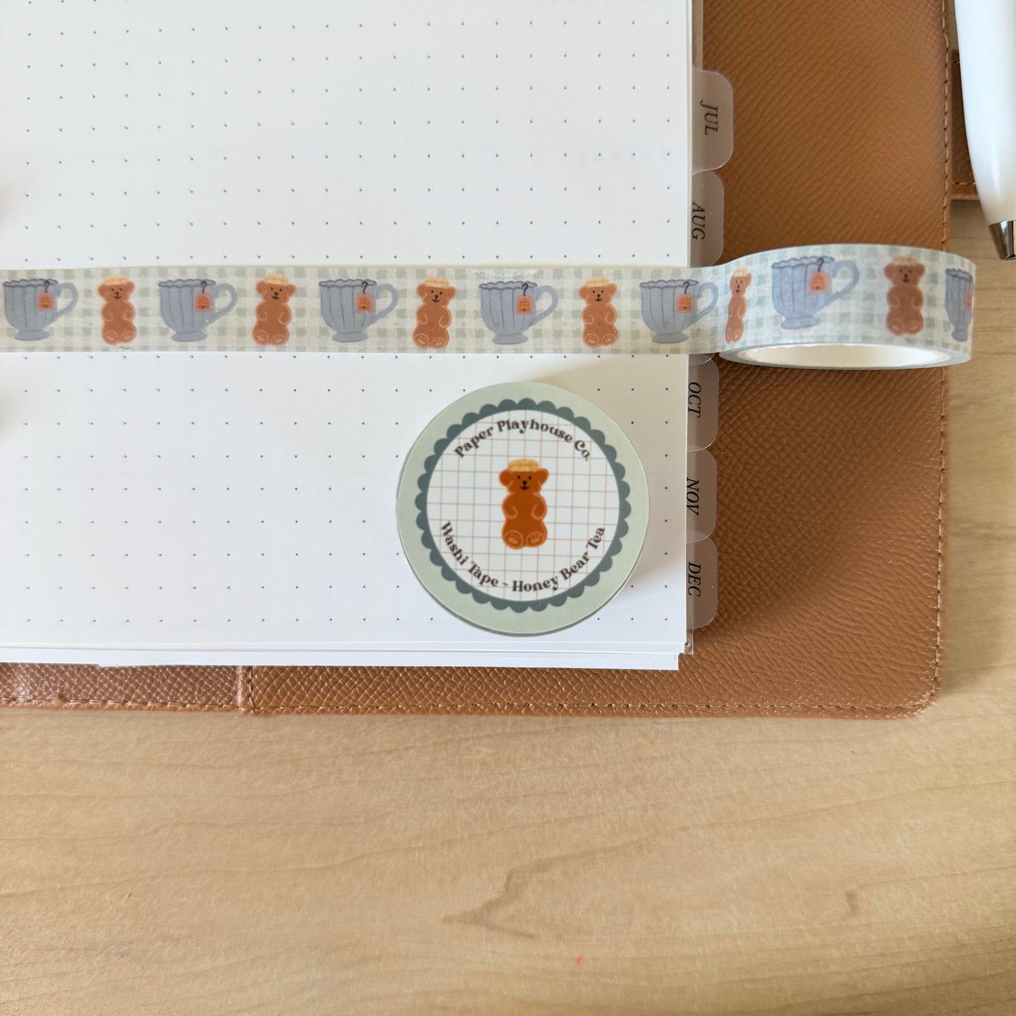 Honey Bear Tea Washi Tape