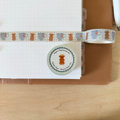 Honey Bear Tea Washi Tape