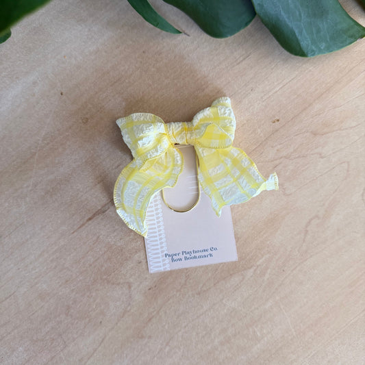 Yellow Bow Bookmark
