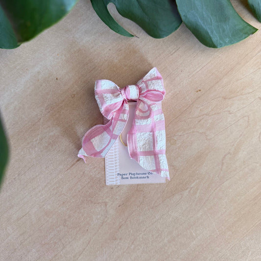 Pink Bow Bookmark