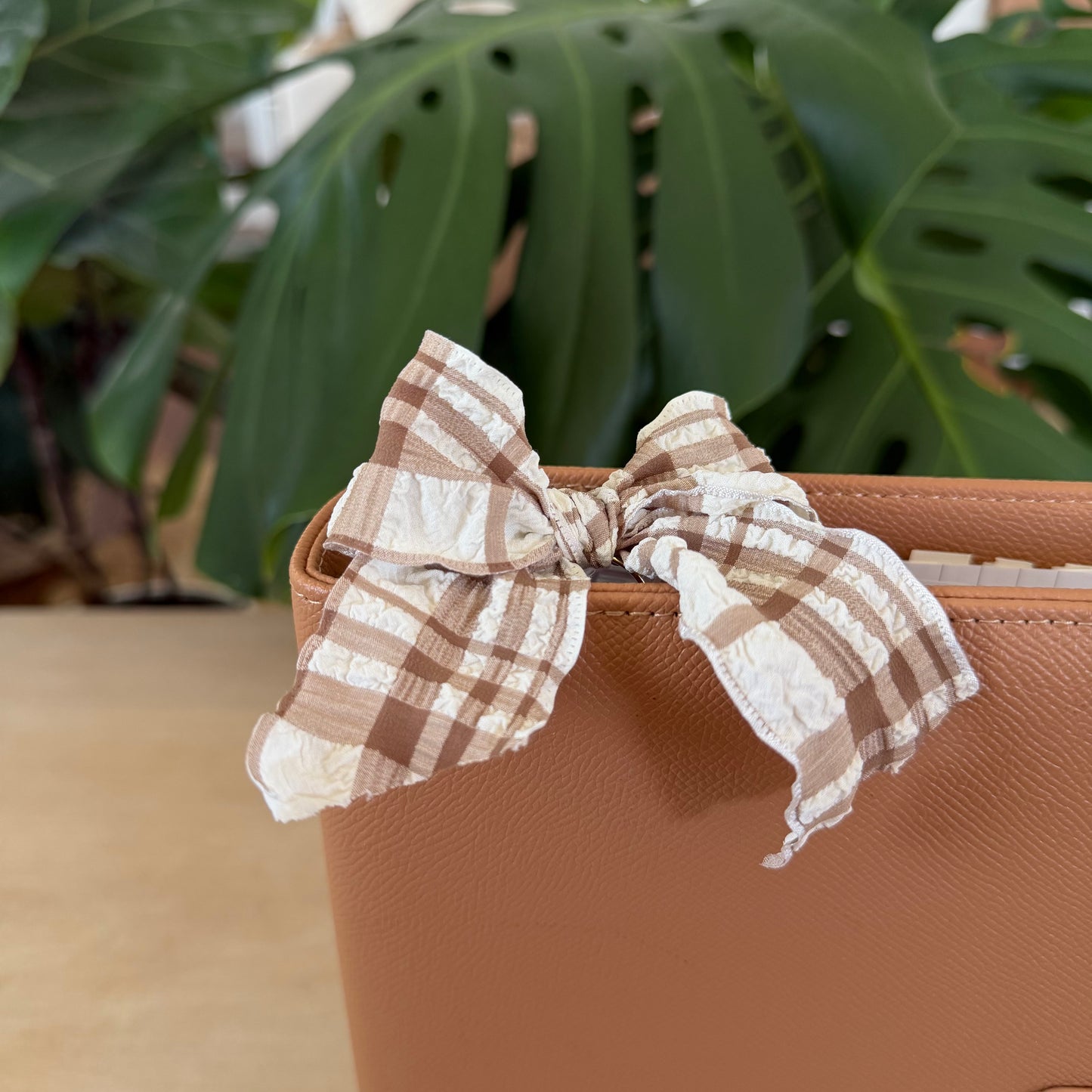 Brown Bow Bookmark