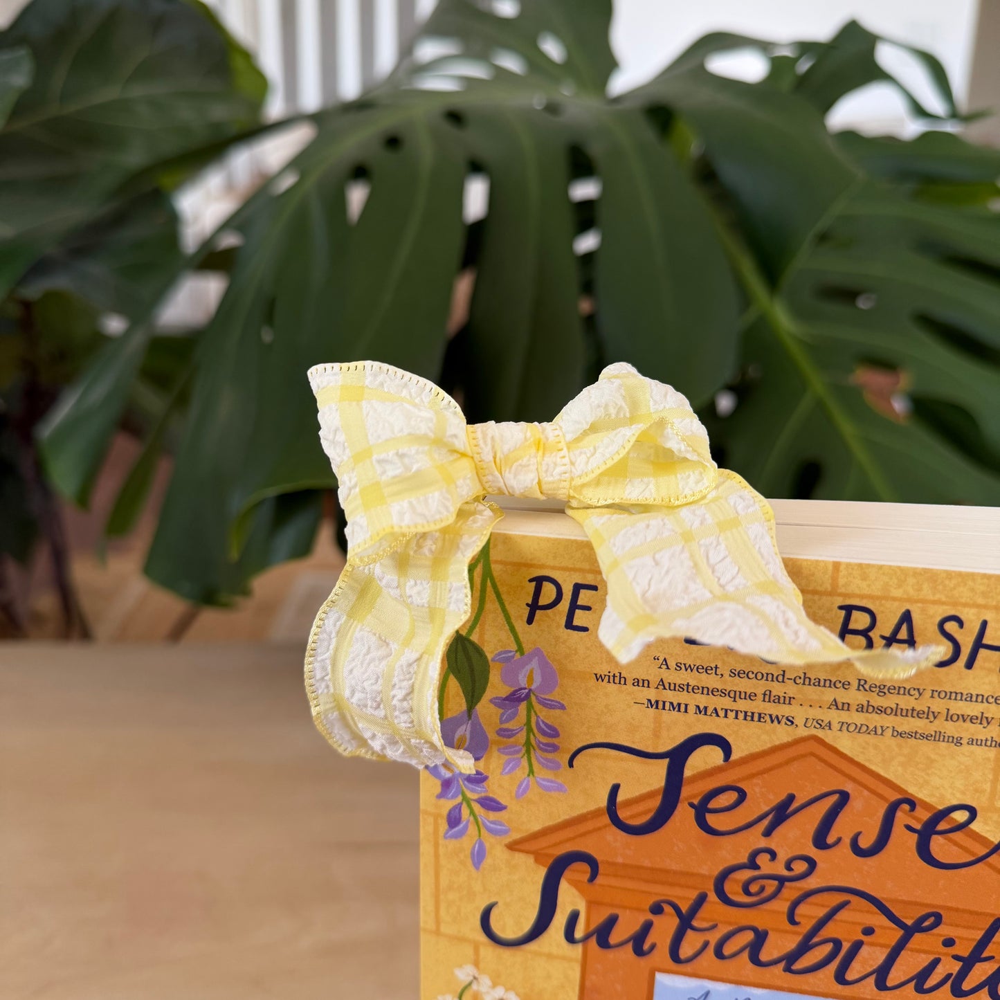 Yellow Bow Bookmark