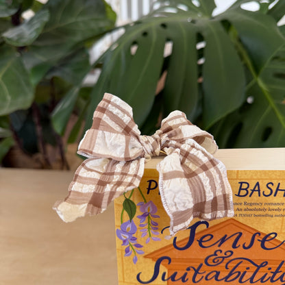 Brown Bow Bookmark
