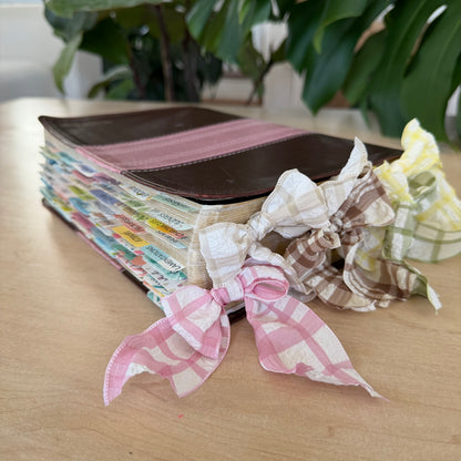 Beige Bow Bookmark