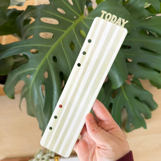 Green Stripe Today Marker A5 Six Ring