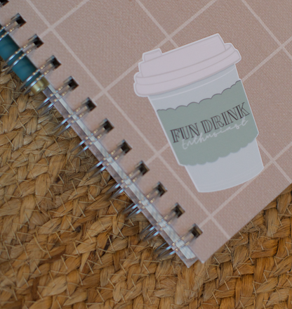 Fun Drink Enthusiast Die Cut Sticker